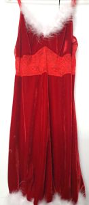 Adult Female Costumes to Hire - Sexy Santa  Dress - Lace Bodice - (M-L)